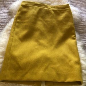 Jcrew No.2 pencil skirt-mustard